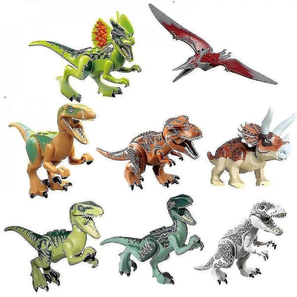 Jurassic World Dinosaurieblock 8 Delar - Yx