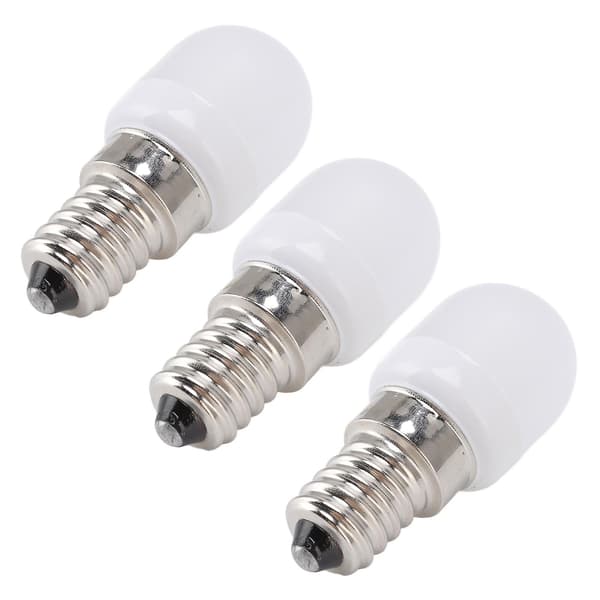 10 stk E14 LED-pære i rustfrit stål, 1,5 W, 220 V, hvid, til lysekrone, loft, skab, væg, bordlamper