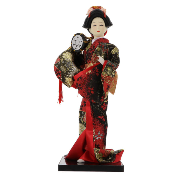 1 st japansk stil geisha docka kimono docka dekoration bordsdekoration blandad färg 127 x 9,5 cm Assorted Color 1 27X9.5CM