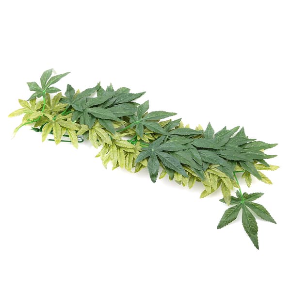 Kunstig grøn plante til akvarium eller krybdyrterrarium 50 cm