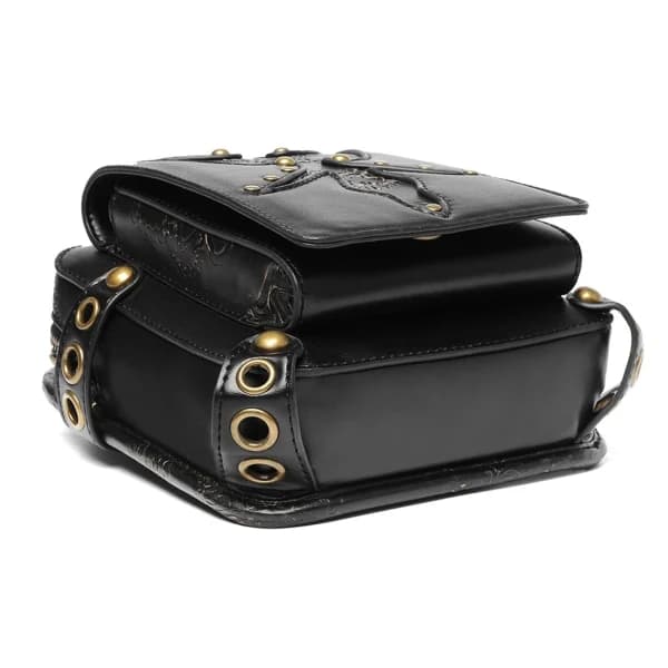 Gotisk Taljetaske Fanny Pack Læder Steampunk Benpose Skuldertaske