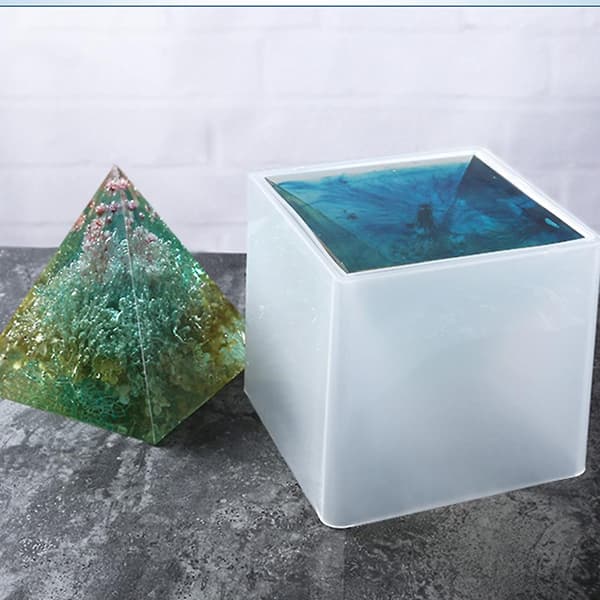 Gennemsigtig silikoneform Pyramideforme DIY harpikshåndværk D