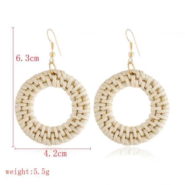 5 par lange frynserør Statement Bohemian Håndlagde Drop Dangle Ørepynt for Kvinner Jenter - Håndlagde Perle Statement Ørepynt