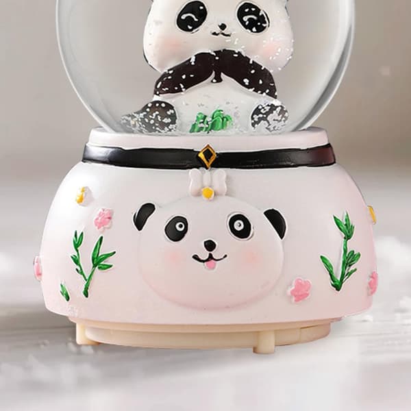 Panda Snekugle, 80 mm Søde Snekugler Musikboks til Boligindretning, Fødselsdag til Piger, A A