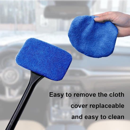 Window Scraper - 6 Microfiber Cloths Included - Window Scraper - Car Window Cleaner - Car Window Scraper - Interior Car Window Scraper