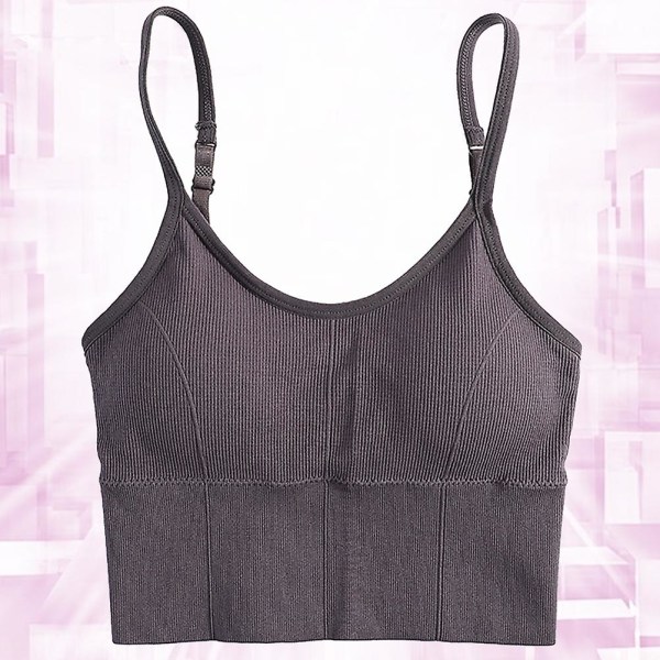 1st trådlöst inslagna bröst Yoga Underkläder Rem BH Fitness BH Stretchiga BH:ar Andas Underkläder ( Purple 30x25cm