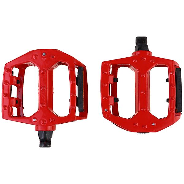 1 Par Aluminiumlegerings Sykkelpedal Spesielle Rulleballpedal Multifunksjonelle Sykkelpedaler Sykkelpedal Ac Red 12X10cm