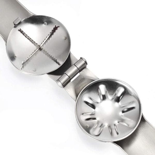 Portable Nutcracker Chestnut Tongs 304 Stainless Steel Chestnut Cutter Metal Multifunctional Nutcracker