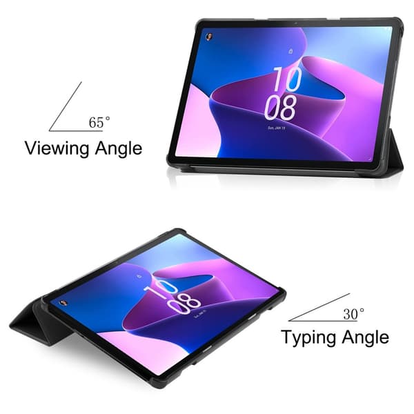 Til Lenovo Tab M10 (3. generasjon) Deksel Trefoldig Svart