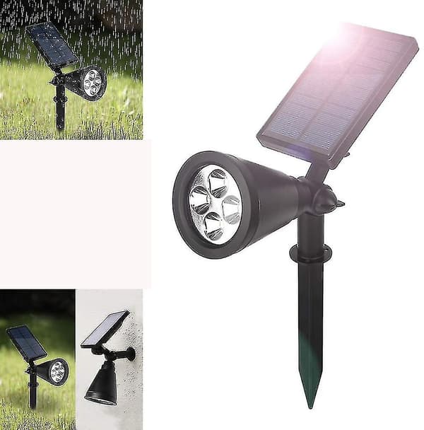 Plug-in solcellelampe til planter LED vækstlys + 4 LED-planter