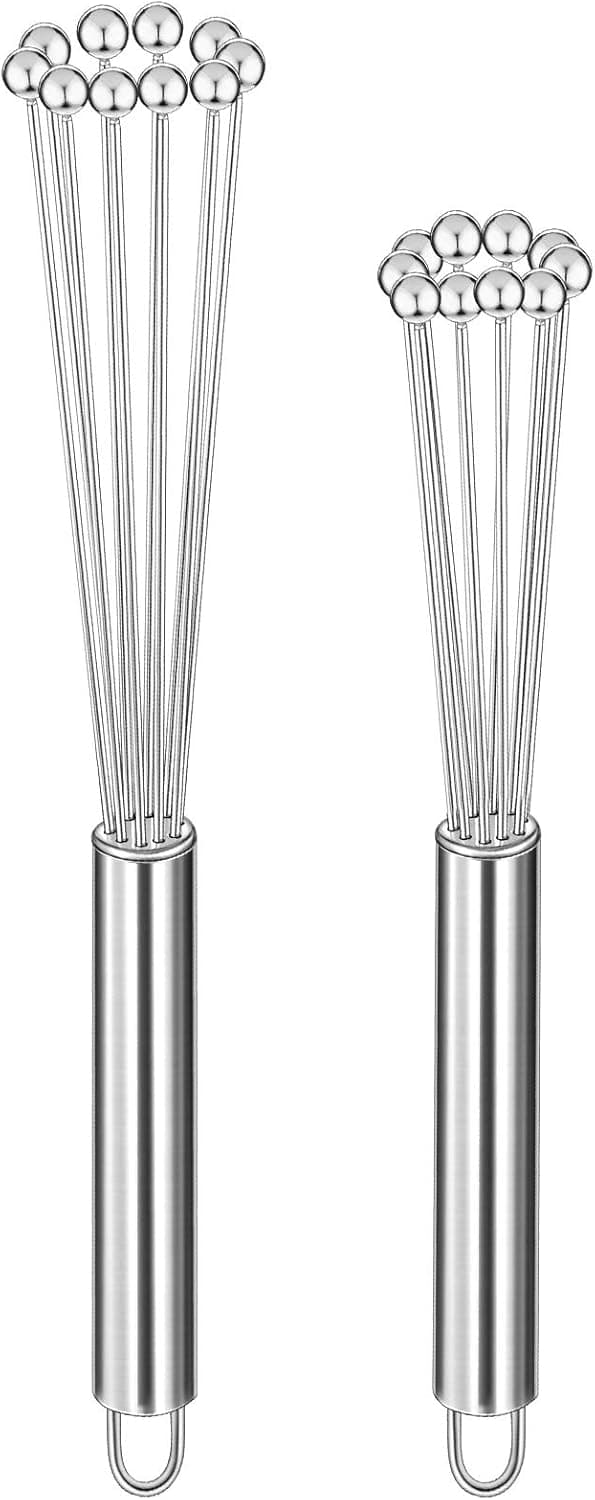 2 Vispar i rostfritt stål Set Trådvispar Köksvispar (25 cm och 30 cm)