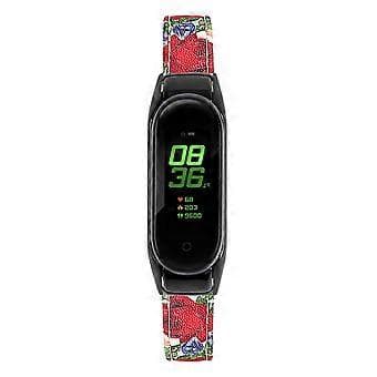 Til Xiaomi Smart Band 8 Ægte Læderrem med Sort Urkasse Stil N Style N