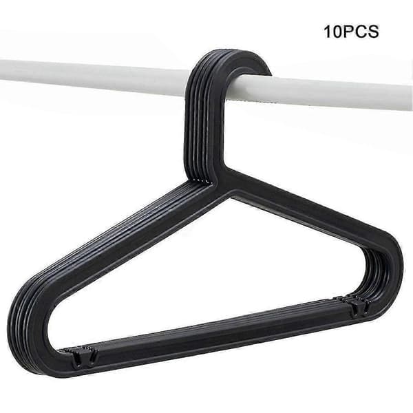 10-pack Standard PP Hanger Lightweight Shirt Hanger for Everyday Use White
