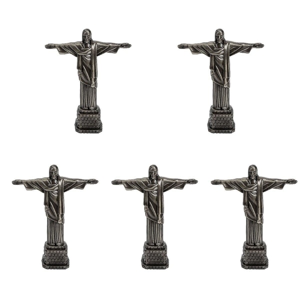 5st Kyrkan Jesus prydnad Legering Saint Jesus Staty Ornament Skrivbordsdekoration5st19x15cm 5pcs 19x15cm