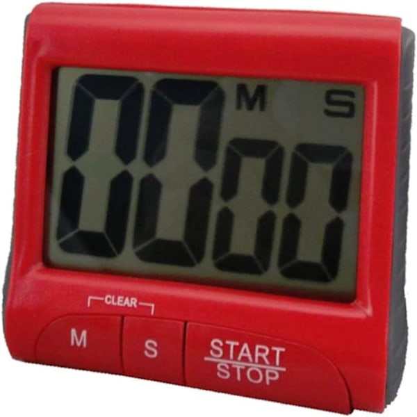 4 stk. Alarmur Kids Alarm Madlavningstimer Uhre Digitalt Ur Nummerrem Elektronisk Timer Køkken Madlavning