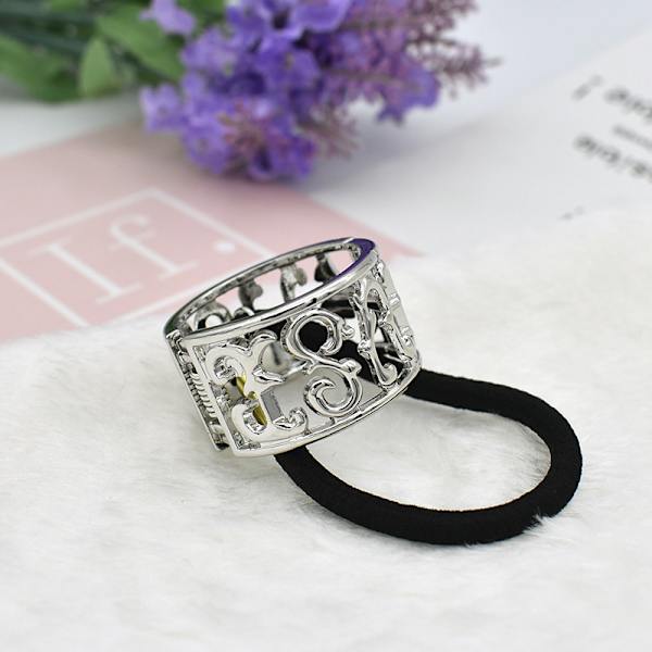4 stk Mote Zink Legering Hestehale Mansjett Elastisk Hårbånd Hestehale Holder Punk Gothic Hår Mansjett Hår Tau Hårklipp Hårbånd