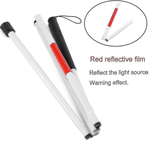 Blindestok, hvid stok, stok til blinde, foldbar blindestok