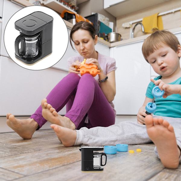 Kaffe Legetøj Børns Hvidevare Legetøj Miniature Kaffemaskine Kaffemaskine Legetøj Børn Lad Som Om Legetøj Hvidevare Black 2.2x3.5cm