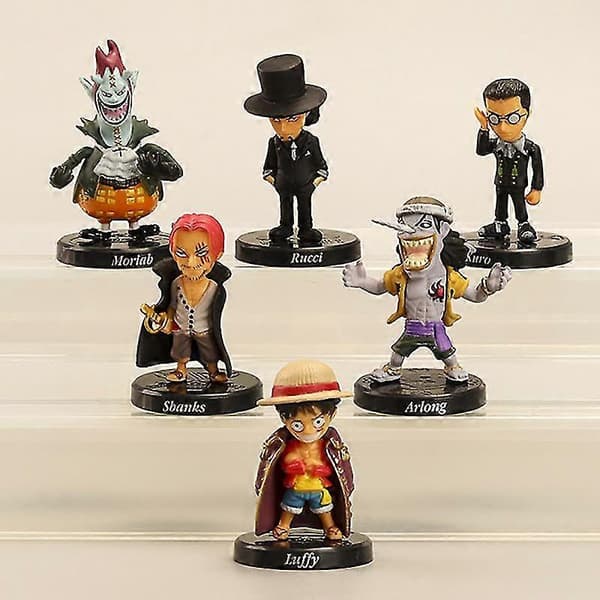 12 st/set Monkey D. Luffy Nami Boa Hancock Roronoa Zoro Actionfigurer Modellleksak
