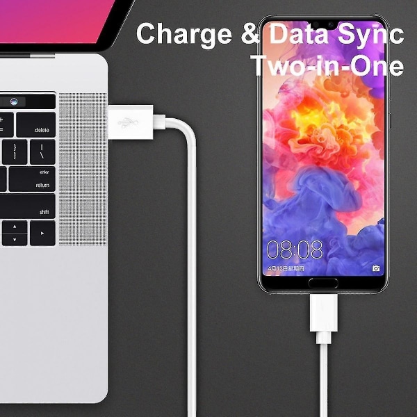 iPhone Hurtig Biloplader, 30W Dobbelt Port USB-C Power Delivery Billader Med 1 Pakke Lynkabel, QC 3.0 Hurtig Opladning Til iPhone/iPad/Airpods