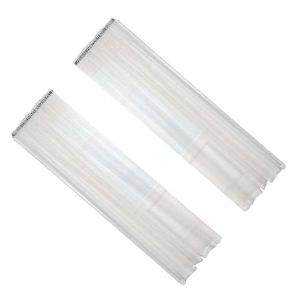 2 stk Takgardiner Tulle Vinduer Gjennomsiktige Utendørs Gardiner Vindu Gjennomsiktige Gardiner Tulle Tak White 230X140CM