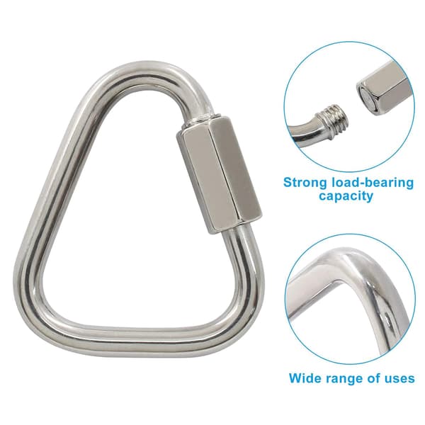 M5 Delta Quick Links Triangel 3/16 tum 4 st 4 st 16 tum M5 ,4Pcs size_name