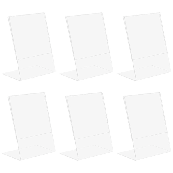 8 kpl Akryylikehyksiä, Läpinäkyvä Akryylikehys, Pöytänäyttökehys, Pystysuora Pöytäopaste As Shown As Shown 15.00X10.00X0.20CM