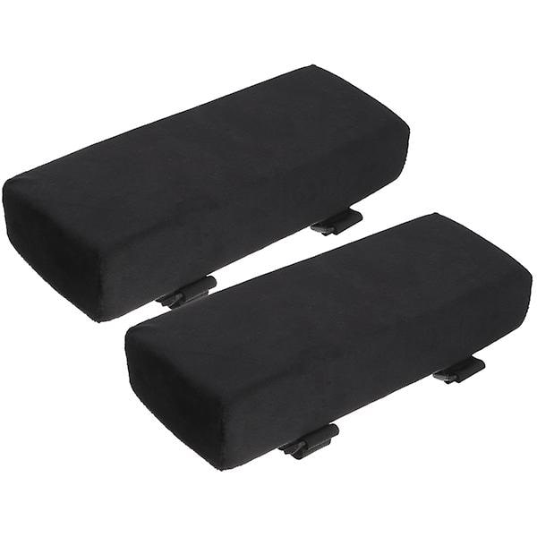 1 par komfortable stolarmlenerpute kontorstol armlenerpute slitesterk armlenetrekk svart 25*13*4cm Black 25*13*4cm