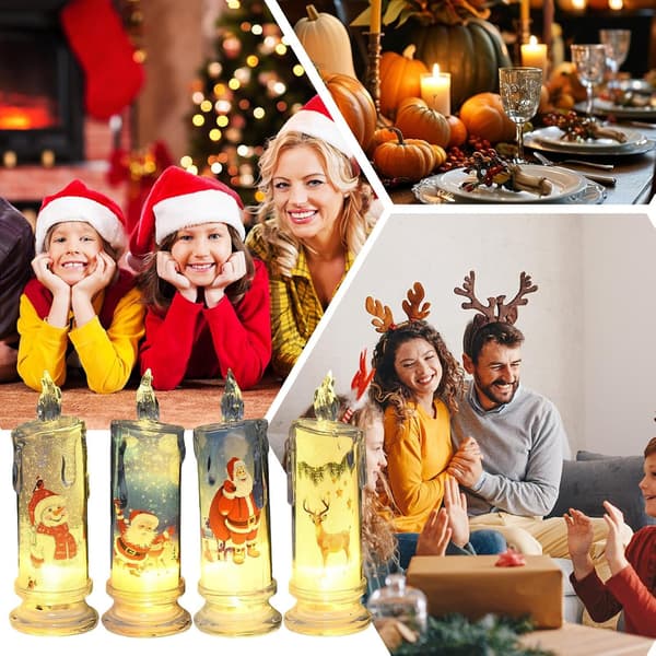 Flammeløse julelys - Flammeløse julelys til jul | Sikker dekorativ belysning til middage, fester, bryllupper og udendørs brug