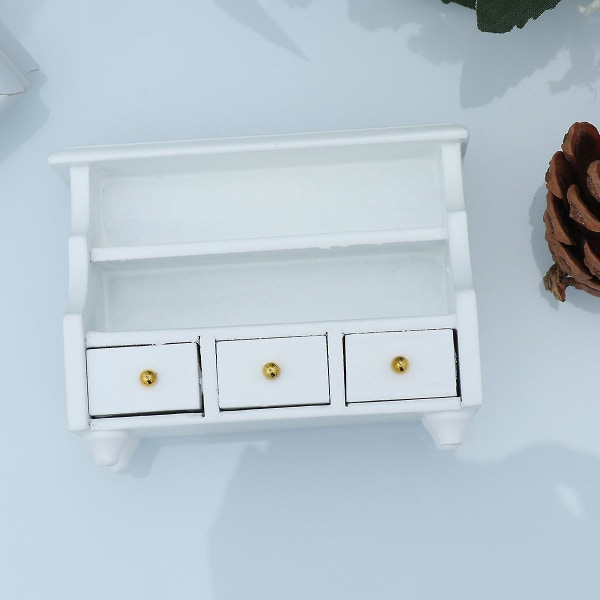 Dukkehust Møbler Mini Hus Dekor Barn Lekehus Tilbehør Mini Møbler Mini Skap Lomme 6.8*8.1cm