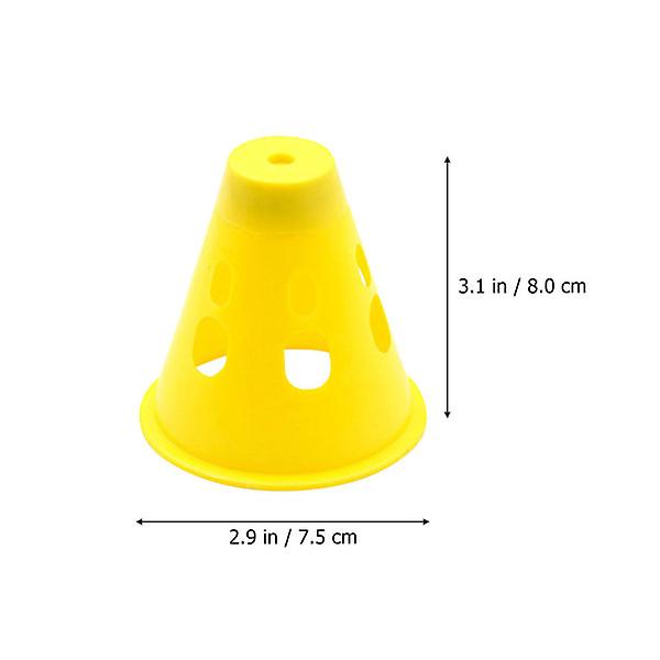 2 stk. Lysende Campingtelt-Søm Advarselshatte Teltsøm Dæksler Udendørs Campingudstyr Gul 7,5X8CM Yellow 7.5X8CM