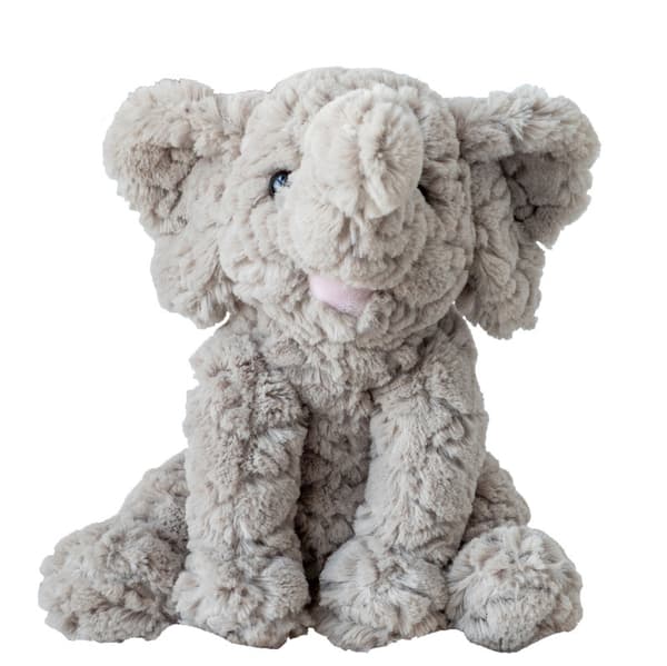 Light grey, 22 cm cute plush calf elephant plush toy super soft fi