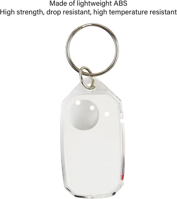 wxsp 1 Piece White Outdoor Thermometer - Compact Compass with Magnifying Glass and Keychain - Portable Mini Navigation Tool - Multifunctional