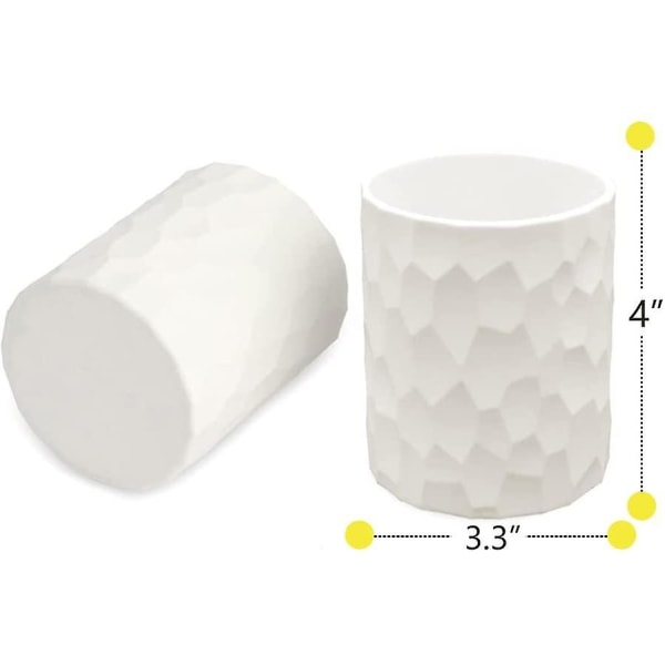 Silikonpenna- och pennhållare, sminkborsthållare, enkel och elegant skrivbord
