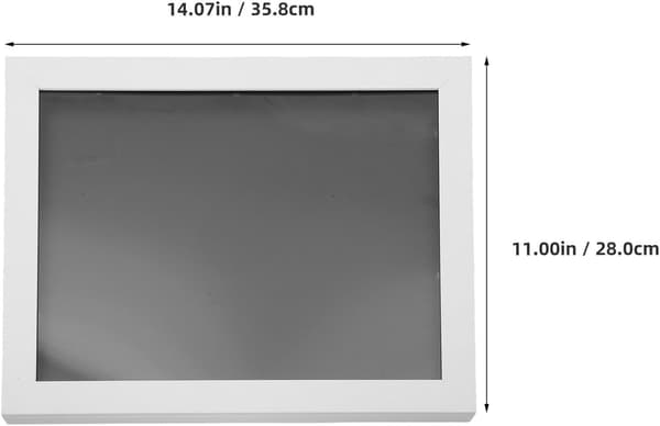 11\" X 14\" Hvid Skjorte Shadow Box Ramme Multifunktionel Træ- og Glaskonstruktion Kunstnerisk