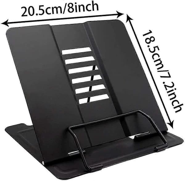 Læsehjælp. Bogstøtte til børn, foldbar metalbogstøtte til tablets