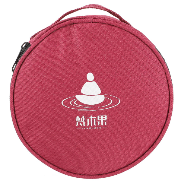 Buddhist Sound Bowl Bag Delikat Nepal Buddha Sound Bowl förvaringspåse för hemRosy22x22cm Rosy 22x22cm