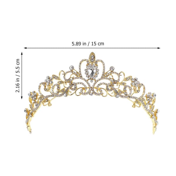 Brudekrone Tiara Rhinestone Legering Hodeplagg for Kvinner Bryllup