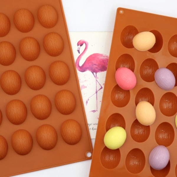 20 Valnøddeformede Geléfondantforme Bagemåtte Non-stick Genanvendelig Form Husholdning - DIY