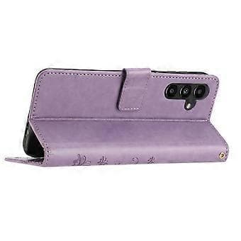 För Samsung Galaxy S24 FE Fodral PU Läder Plånboksfodral med Rem Style D Style D