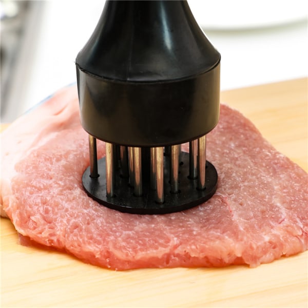 Meat Tenderizer Tool, Premium Meat Tenderizer, Rustfritt stål 21 Robust og skarp nål, enklere å bruke for kjøkken matlaging Tenderizin