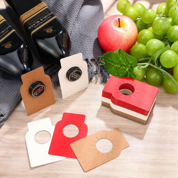 300 stk. vinetiketter til hvid tomme Red, Brown, White