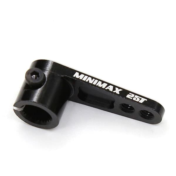 25T CNC aluminium servostyrarm til TRX4 RC lastbil, sort