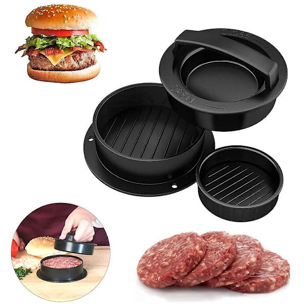 Hamburger-puristimen Minced Meat Pie Tarttumaton Chef Cutlets Maalattu Liha Muotti Naudanliha Grill Burger Maker Patty Steak Kone