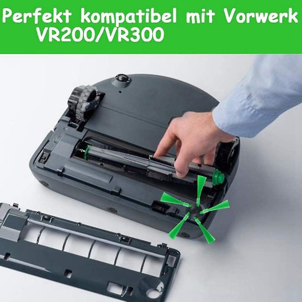 Kompatibel med Vorwerk Kobold Vr20 / Vr30 Feierobot Sidebørste Hovedbørste Hepa Filterbytte Tilbehør