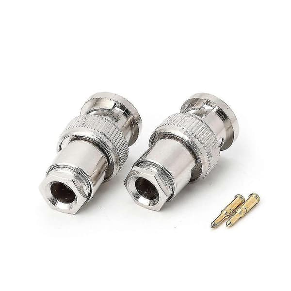 10st Rg58 BNC Male Connector For CCTV Security Coax Coupler Video BNC Connector