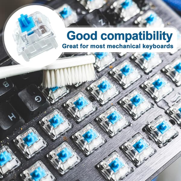 10 pcs Blue Switches Replacement 3-PIN Mechanical Keyboard Switches, Clicky, Precise Typing, Dustproof, LED Keyboard, Gaming Keyboard