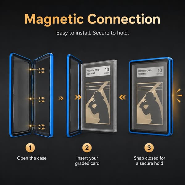SUGGLESAFE PSA Slab Case, Magnetisk 9-punktslås Display Protector, Blå Blue
