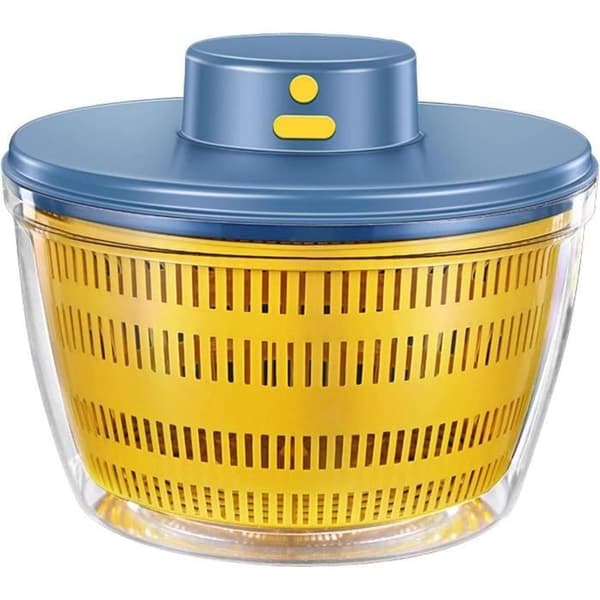 Salad Spinner - Rechargeable - Automatic - Large Capacity - Easy to Clean - Blue