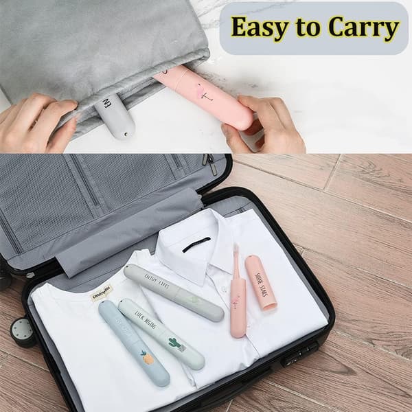 Toothbrush Case 4 Pcs Portable Toothbrush Cases, Suitable for Travel